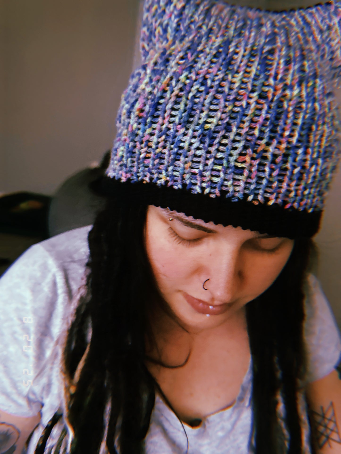 Multicolored Cat Ear Beanie