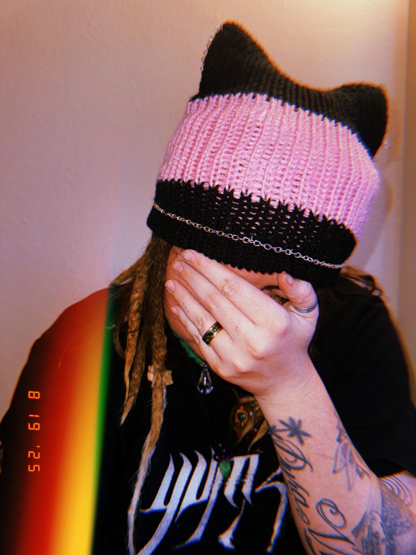 🍓strawberry fields forever cat ear beanie 🍓