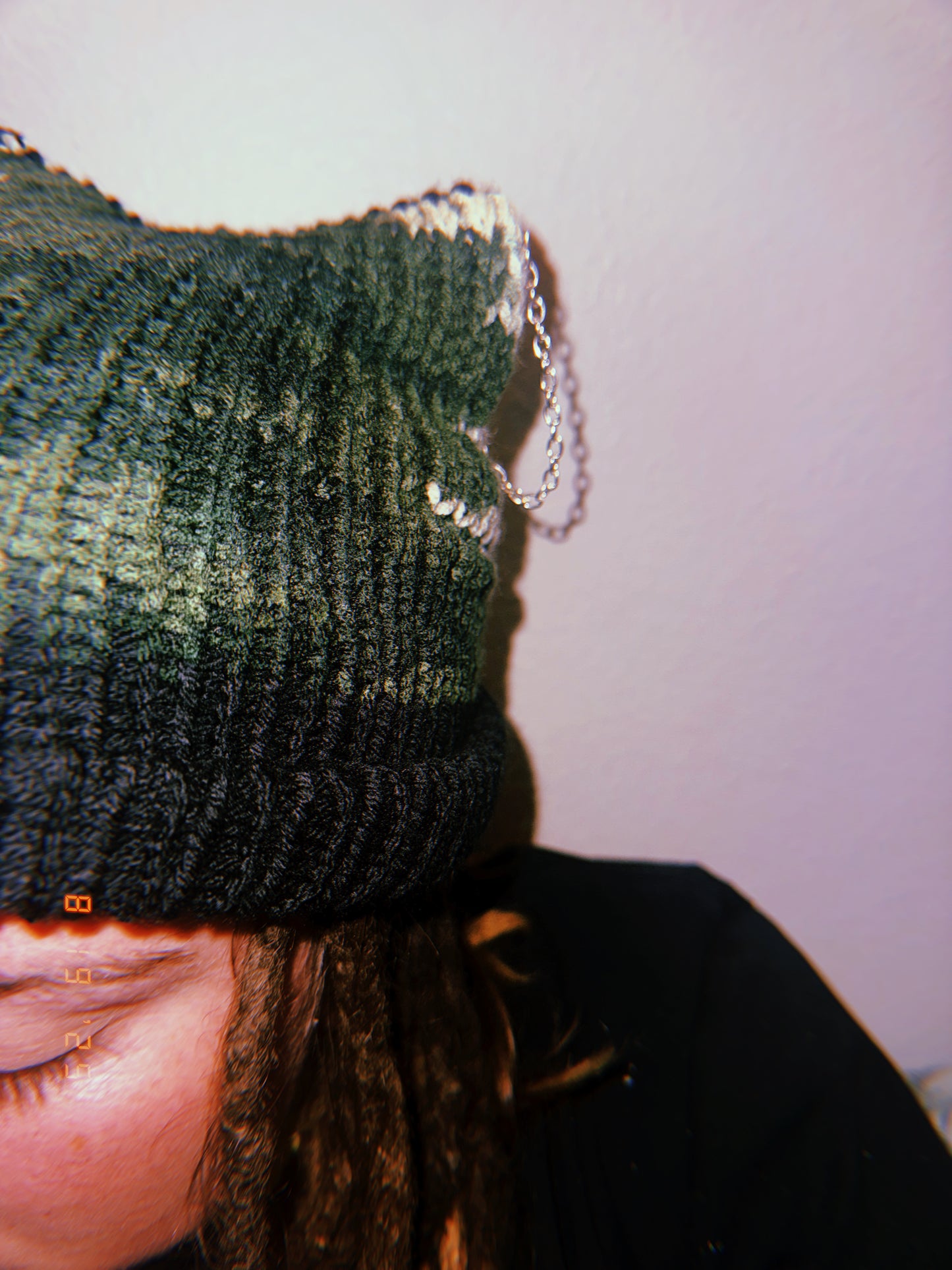 Camo & Black Cat Ear Beanie